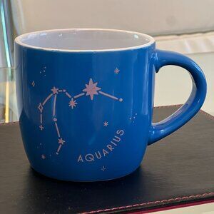 Birthday Jan 20 to Feb 18 Aquarius Astrology Mug 16 oz. NWT for Gift Giving!